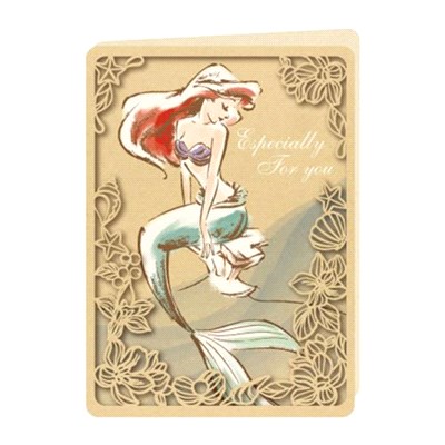迪士尼 萬用卡片-美人魚