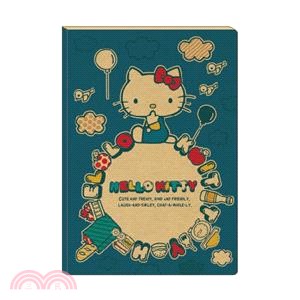 三麗鷗加厚橫線筆記25K-Hello Kitty 藍