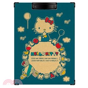 三麗鷗板夾 A4 Hello Kitty 藍