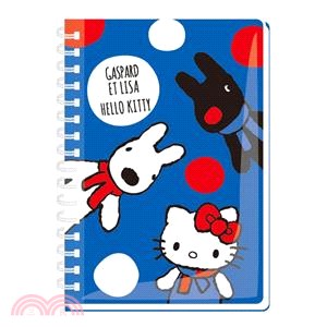 三麗鷗活頁筆記50K-Hello Kitty藍底點點