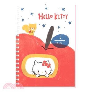 三麗鷗精裝筆記36K-Hello Kitty蘋果