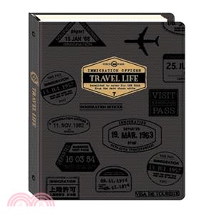 TRAVEL LIFE 26孔車縫活頁筆記-B5（黑）