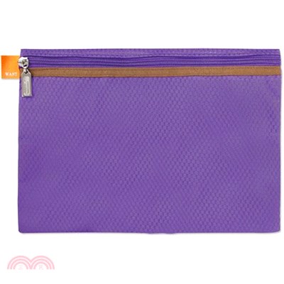 立體收納網袋 A4-紫