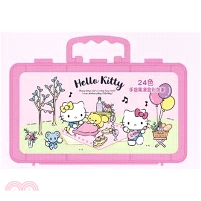 Hello Kitty 24色手提果凍彩色筆