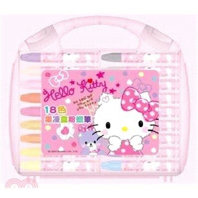 Hello Kitty 18色果凍盒粉蠟筆