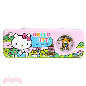 開窗雙層鐵筆盒-Hello Kitty