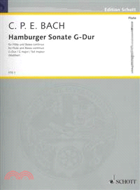 Hamburger Sonata ─ Fur Flote Und Basso Continuo / for Flute and Basso Continuo : G-dur / G Major / Sol Majeur
