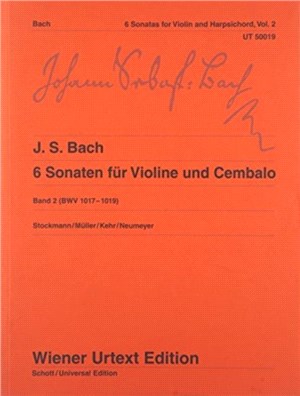 6 SONATAS VOLUME 2 BWV 10171019 VOL 2