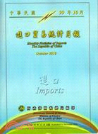 中華民國臺灣地區進口貿易統計月報－中華民國99年10月(99/12)