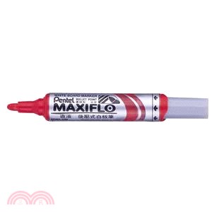 飛龍Pentel MAXIFLO 粗字後壓白板筆(紅)