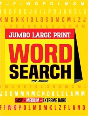 Jumbo Word Search Book for Adults Large Print: Word Find Book for Kids, Word Search Books, Puzzle Word Search Books