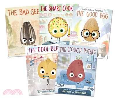 Jory John 品格養成套書 (全套共5本)(精裝本)(美國版)－The Bad Seed, The Good Egg, The Cool Bean, The Couch Potato, The Smart Cookie