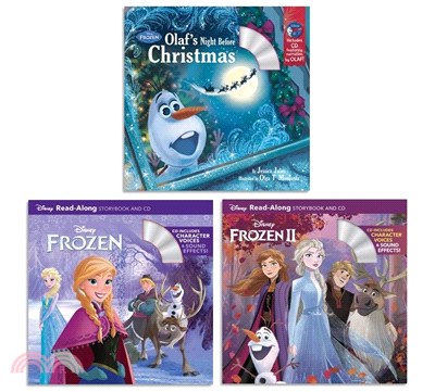 迪士尼有聲書 Frozen 冰雪奇緣系列 (Disney Read Along)(共3書+3CD)－Frozen/Frozen 2/Olaf's Night Before Christman