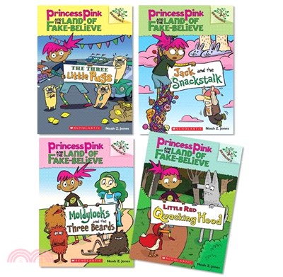 Princess Pink and the Land of Fake Believe #1-4 (Branches Book)(共4本平裝本)