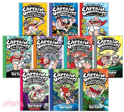 The Adventure of Captain Underpants: color edition (Book 1-10)(全彩平裝本)(共10本)