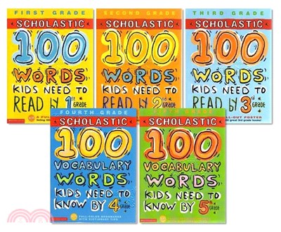 100 Words Kids Need to Read By 1-5 Grade (共5本平裝本)