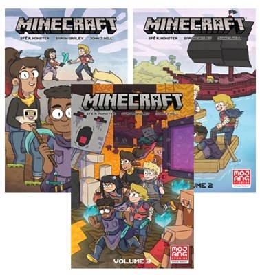 Minecraft 1-3 (Graphic Novel)(平裝本)(共3本)