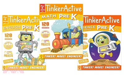 TinkerActive Workbooks Pre K － English Language Arts/Math/Science (共3冊)
