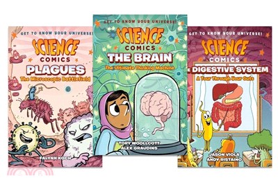 Science Comics 人體篇 (全3冊)－瘟疫/大腦/消化系統