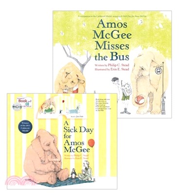 Amos McGee Misses the Bus / A Sick Day for Amos McGee (1精裝+1平裝有聲書)