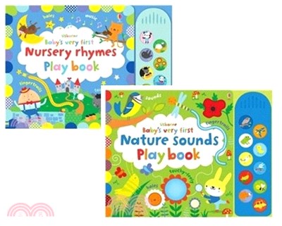 Usborne寶寶的第一本硬頁觸摸音效書(共2本)(Nursery Rhymes/Nature Sounds)