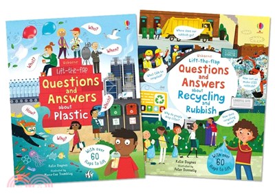 Lift-the-Flap Questions and Answers: About Plastic, About Recycling and Rubbish 環境保護 (共2本硬頁翻翻書)