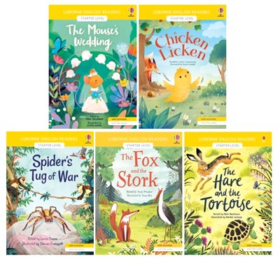 Chicken Licken / Spider's Tug of War / The Mouse's Wedding / The Fox and the Stork / Hare and the Tortoise (Usborne English Starter Level)(共5本)
