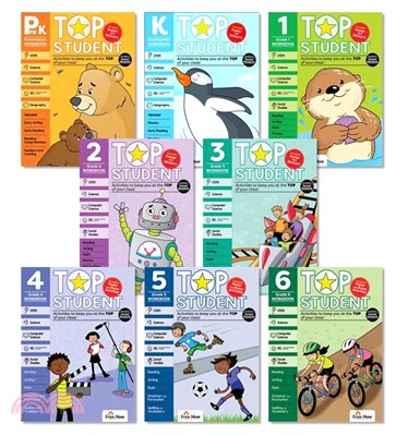 Top Student Activitiy Book Grade PreK-6 (共8本平裝本)