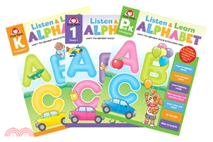 Listen and Learn: Alphabet, Grade PreK, K, 1 (附音檔下載連結)(共3本)