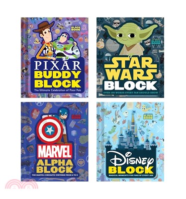 Disney Block Book 硬頁造型認知書系列 (共4本)