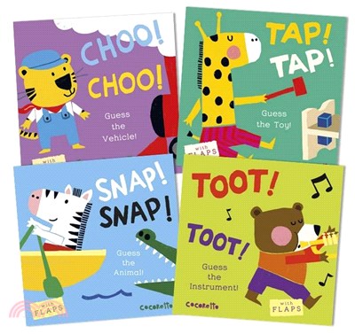 What's That Noise? Choo Choo, Snap Snap, Tap Tap, Toot Toot (共4本硬頁翻翻書)