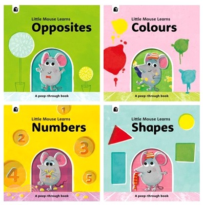 A Peep-through Book: Colours/Numbers/Shapes/Opposites (共4本)