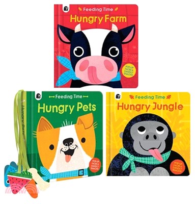 Hungry Farm/Hungry Jungle/Hungry Pets: Pop-up Faces and Dangly Snacks! (Feeding Time)(共3本)