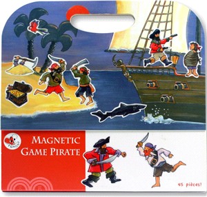 比利時 Egmont Toys 艾格蒙繪本風遊戲磁貼書：海盜船冒險故事 | 拾書所