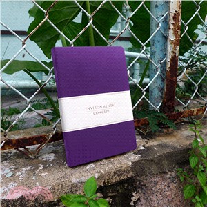 【ENVIRONMENTAL CONCEPT】32K環保概念精裝方格筆記(紫)