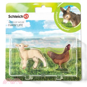 《Schleich》史萊奇模型－綿羊＆母雞