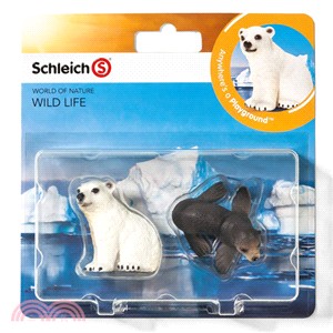 《Schleich》史萊奇模型－北極熊＆小海獅