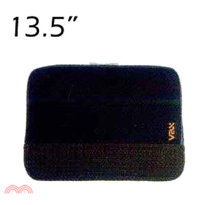 梵達納筆電防震包 黑色橘點13.5吋