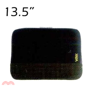 梵達納筆電防震包 黑色綠點13.5吋