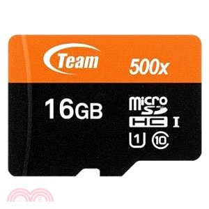 【Team十銓科技】Micro SDHC Class 10 UHS-I 記憶卡(附轉卡)16G