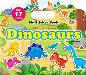 My Sticker Book：Dinosaurs（手提貼紙書英文版：恐龍）