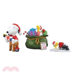 【ENESCO】史努比聖誕擺飾組-聖誕小幫手