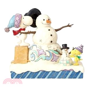 【ENESCO】史努比與糊塗塌客雪人塑像