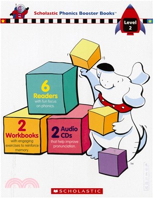 Scholastic Phonics Boosters Books Level 2: Readers(#7-12) (6 books+2 Workbook+2 CDs)