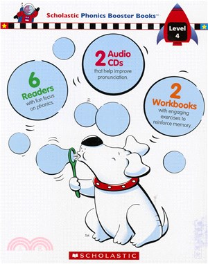 Scholastic Phonics Boosters Books Level 4: Readers(#19-24) (6 books+2 Workbook+ 2CDs)