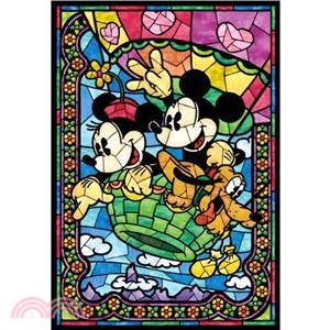 【Tenyo】迪士尼亮晶晶拼圖108片-米奇米妮 熱氣球之旅
