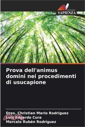 Prova dell'animus domini nei procedimenti di usucapione