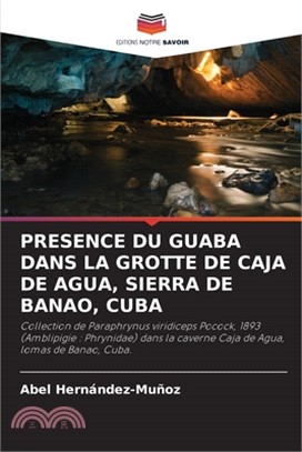 Presence Du Guaba Dans La Grotte de Caja de Agua, Sierra de Banao, Cuba