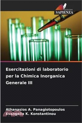 Esercitazioni di laboratorio per la Chimica Inorganica Generale III