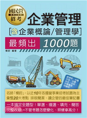 企業管理1000題（企業概論、管理學）